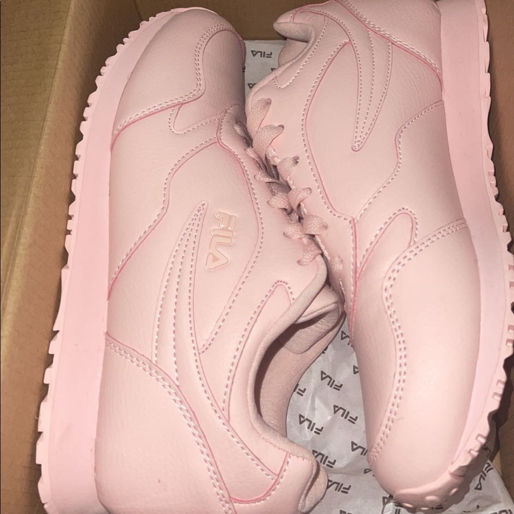 Light pink FILA shoes